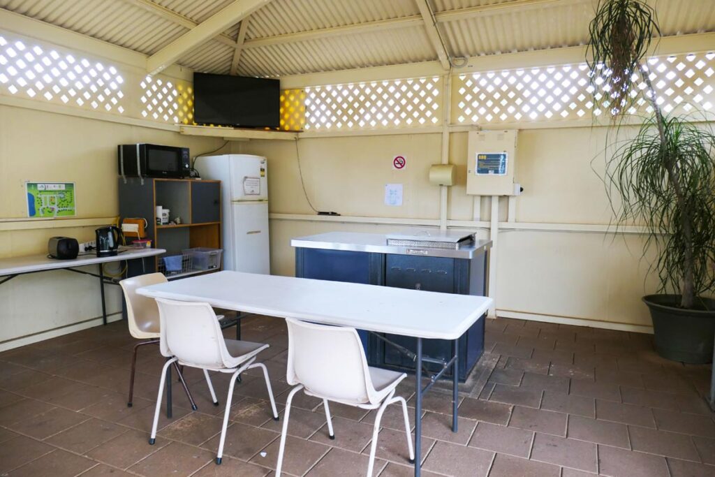 Camp kitchen at Kapunda Tourist Park