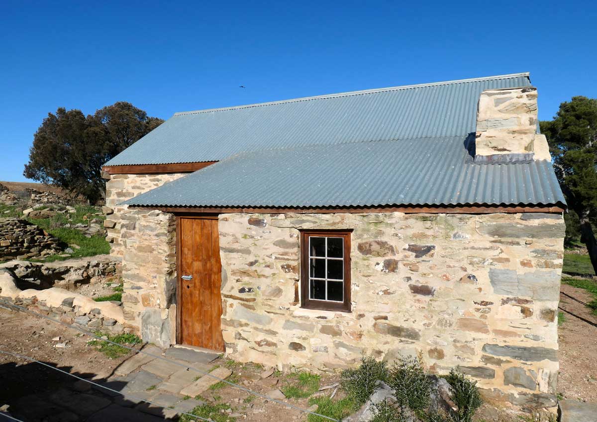 The last cottage standing at Hampton Village. Located in Burra, Clare Valley, South Australia.