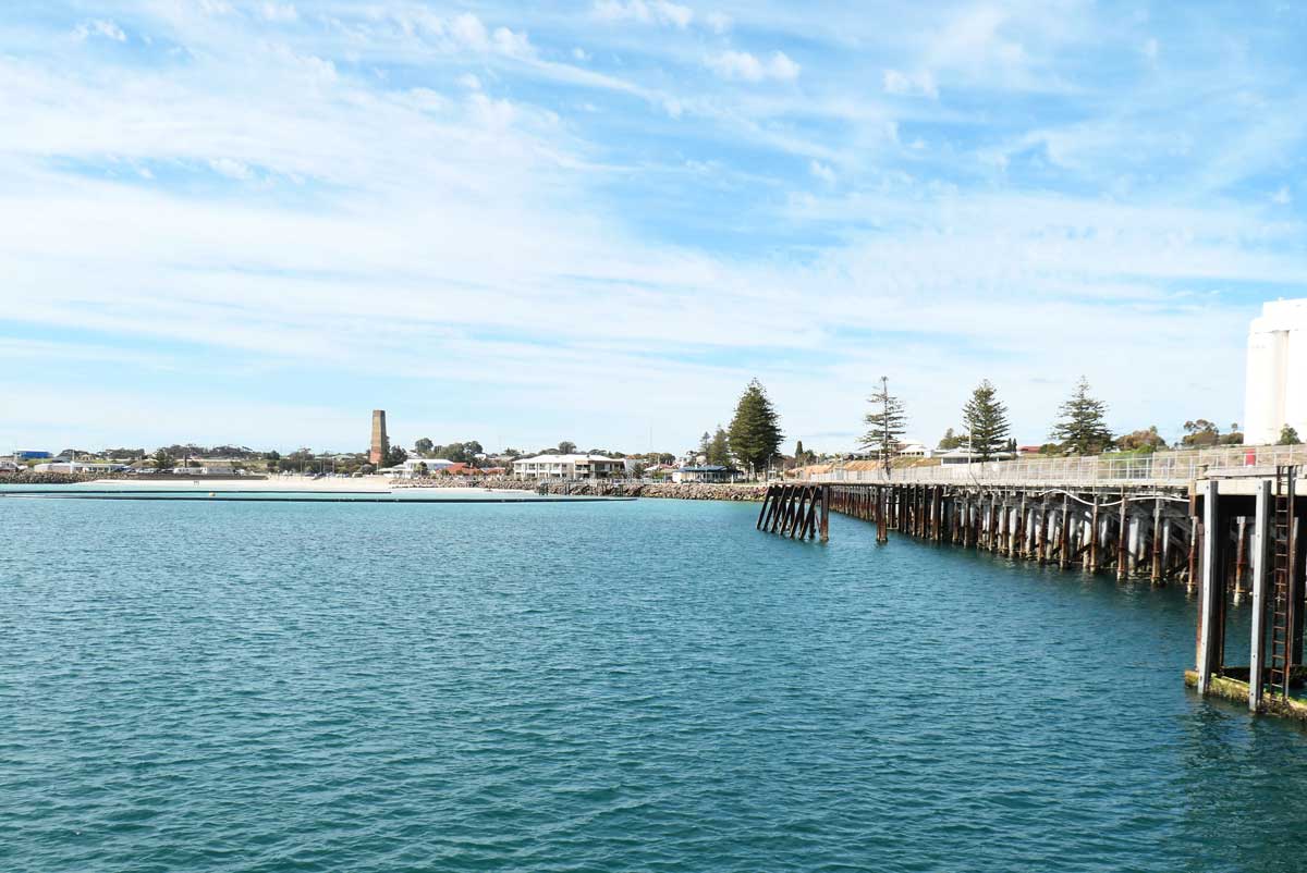 View of Wallaroo Foreshore from jetty