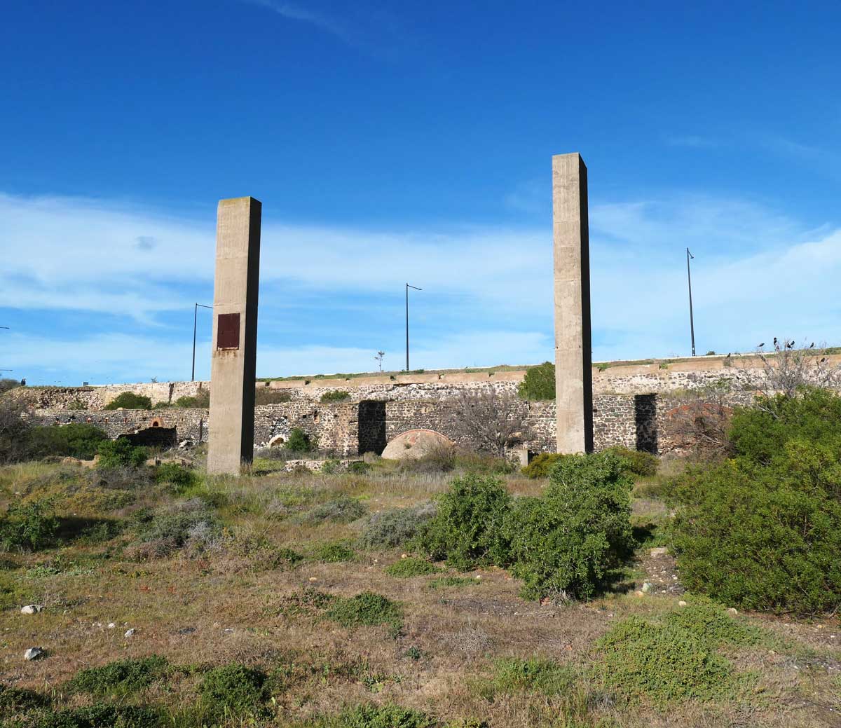Remnants of old smelter along the Smelters Trail