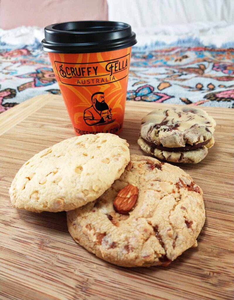 Coffee and cookies from Scruffy Fella in Quorn