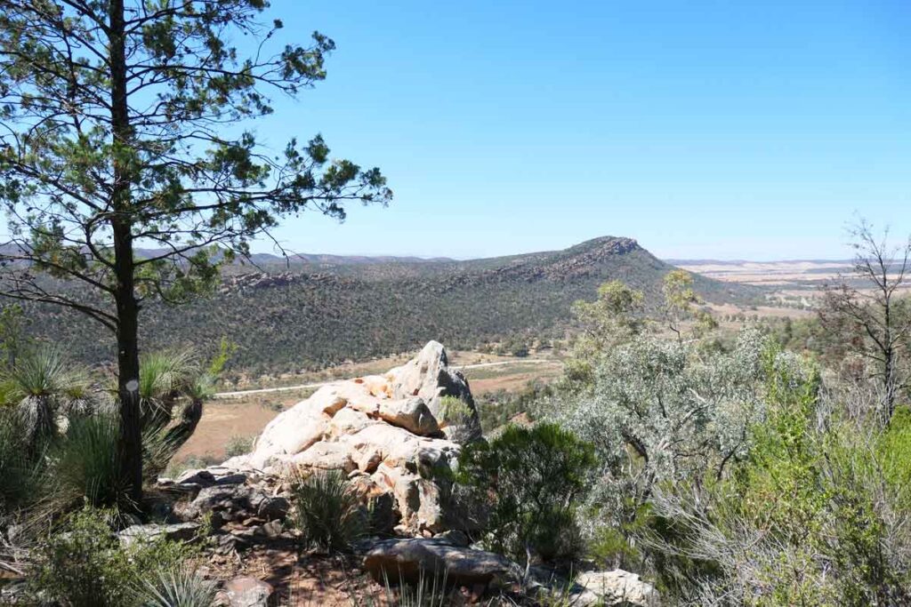 Second lookout view at Warren Gorge in Quorn