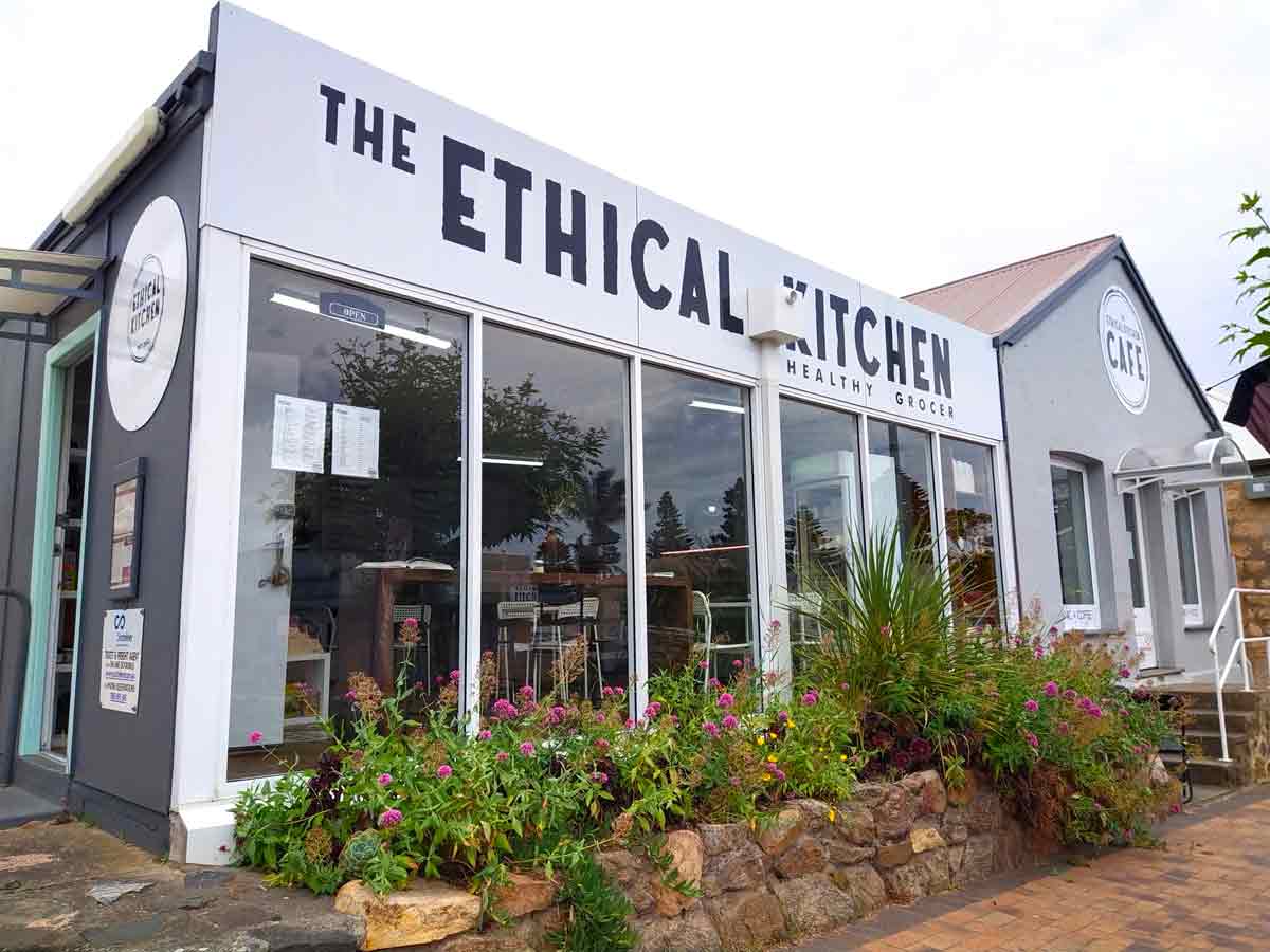 The Ethical Kitchen cafe building. Located in Port Lincoln, Eyre Peninsula, South Australia.