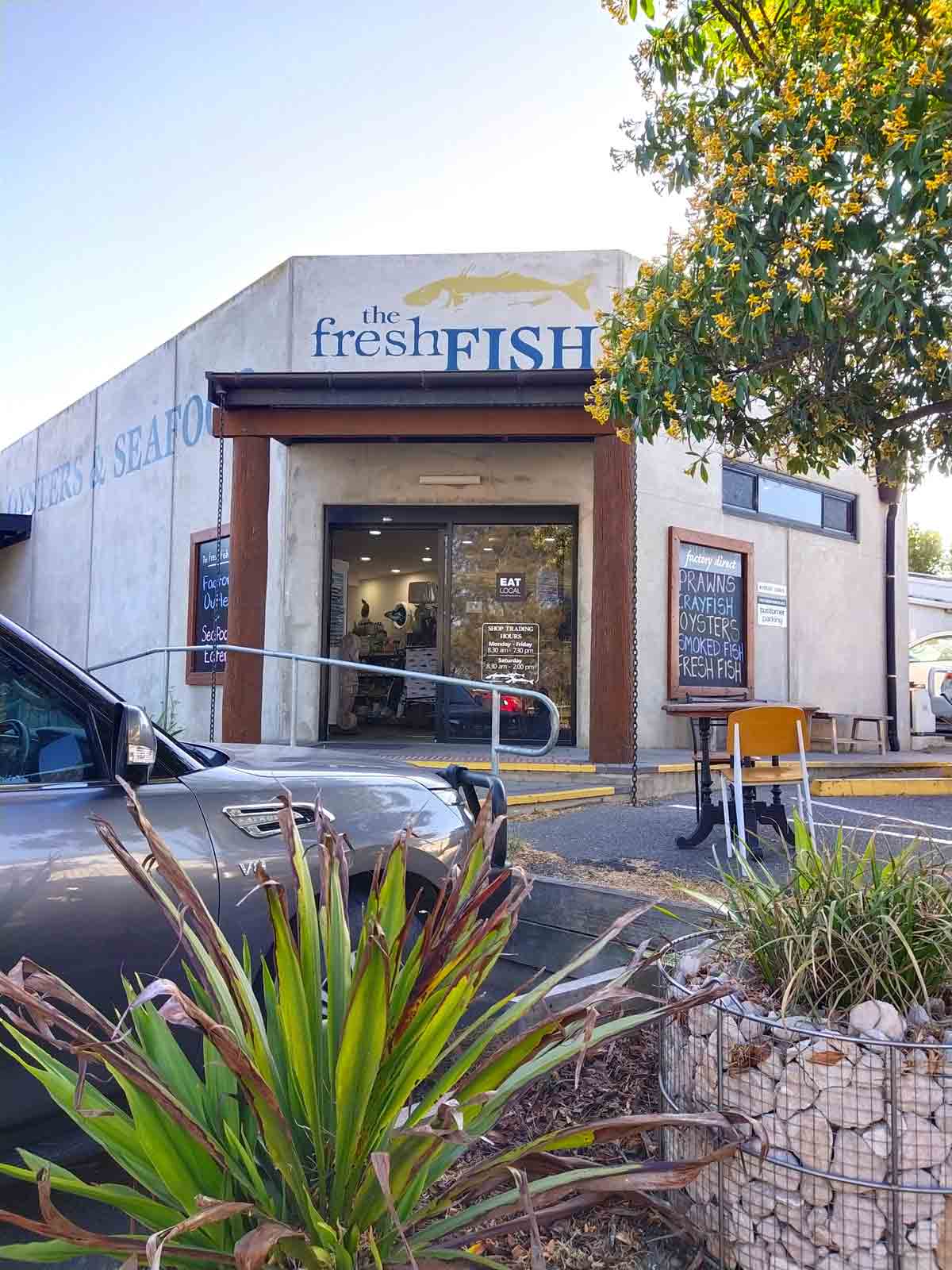 The Fresh Fish Place building. Located in Port Lincoln, Eyre Peninsula, South Australia.