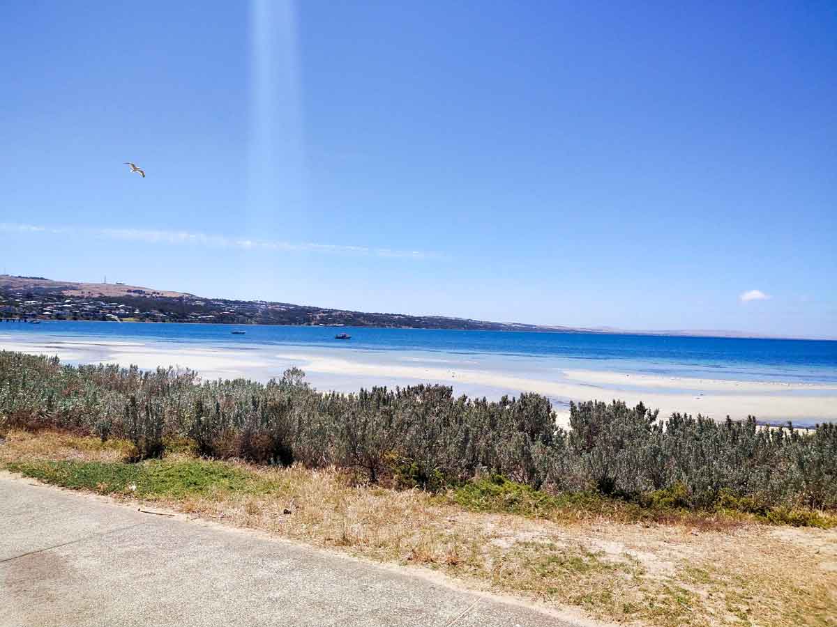 Beach in front of Hotel Boston. Located in Port Lincoln, Eyre Peninsula, South Australia.