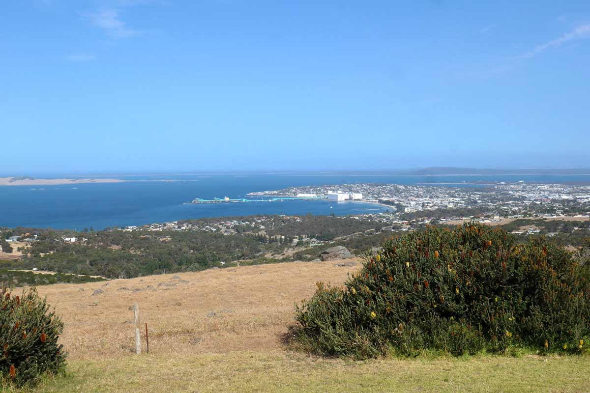 View from Winter Hill Lookout. Located in Port Lincoln. Eyre Peninsula, South Australia.