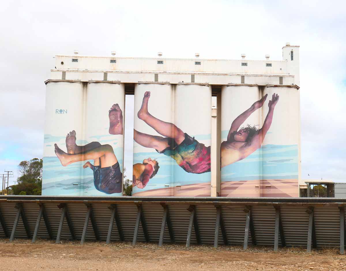 Silo Art from along the walk. Located in Tumby Bay, Eyre Peninsula, South Australia.