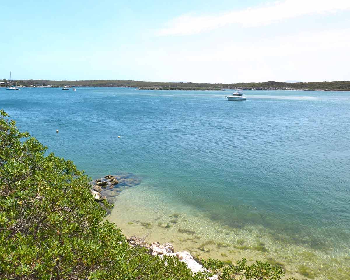 View along Oyster Walk in town. Located in Coffin Bay, Eyre Peninsula, South Australia.