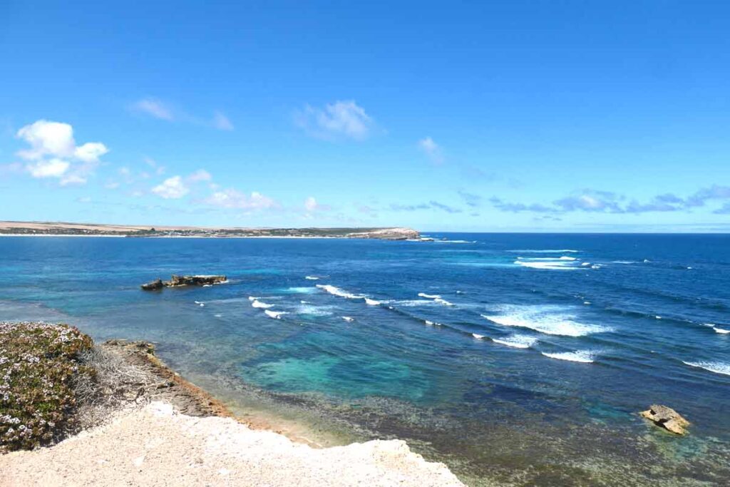 Wellesley Point view of Waterloo Bay. Located in Elliston, Eyre Peninsula, South Australia.