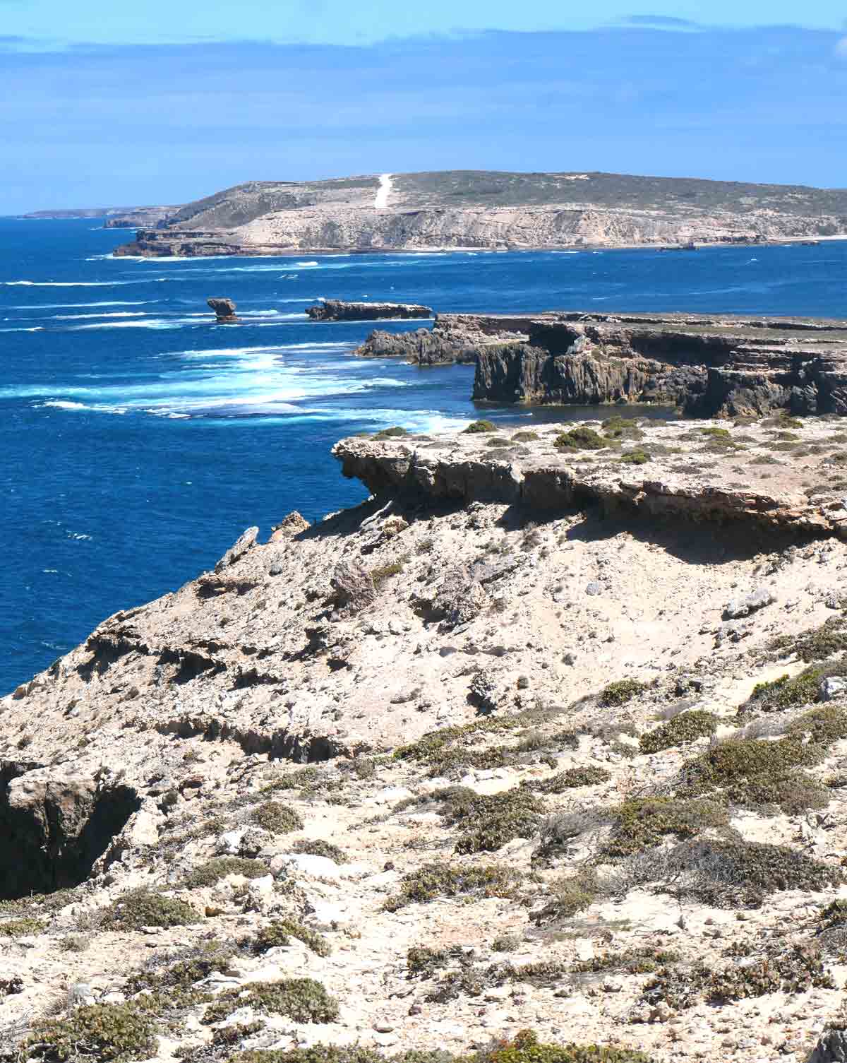 View of Clifftop Drive from Wellington Point. Located in Elliston, Eyre Peninsula, South Australia.