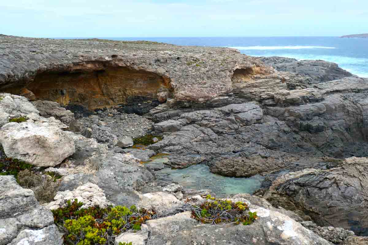 Caverns and rockpools we came across during the Flinders Crevasse Walk. Located in Whaler's Way Sanctuary, Eyre Peninsula, South Australia.