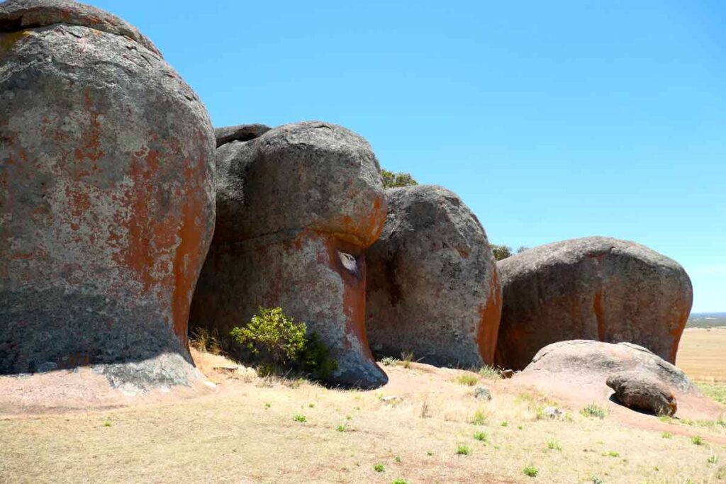 Set of rocks towards the back of the property at Murphy's Haystacks. Located in Calca, near Streaky Bay, Eyre Peninsula, South Australia.